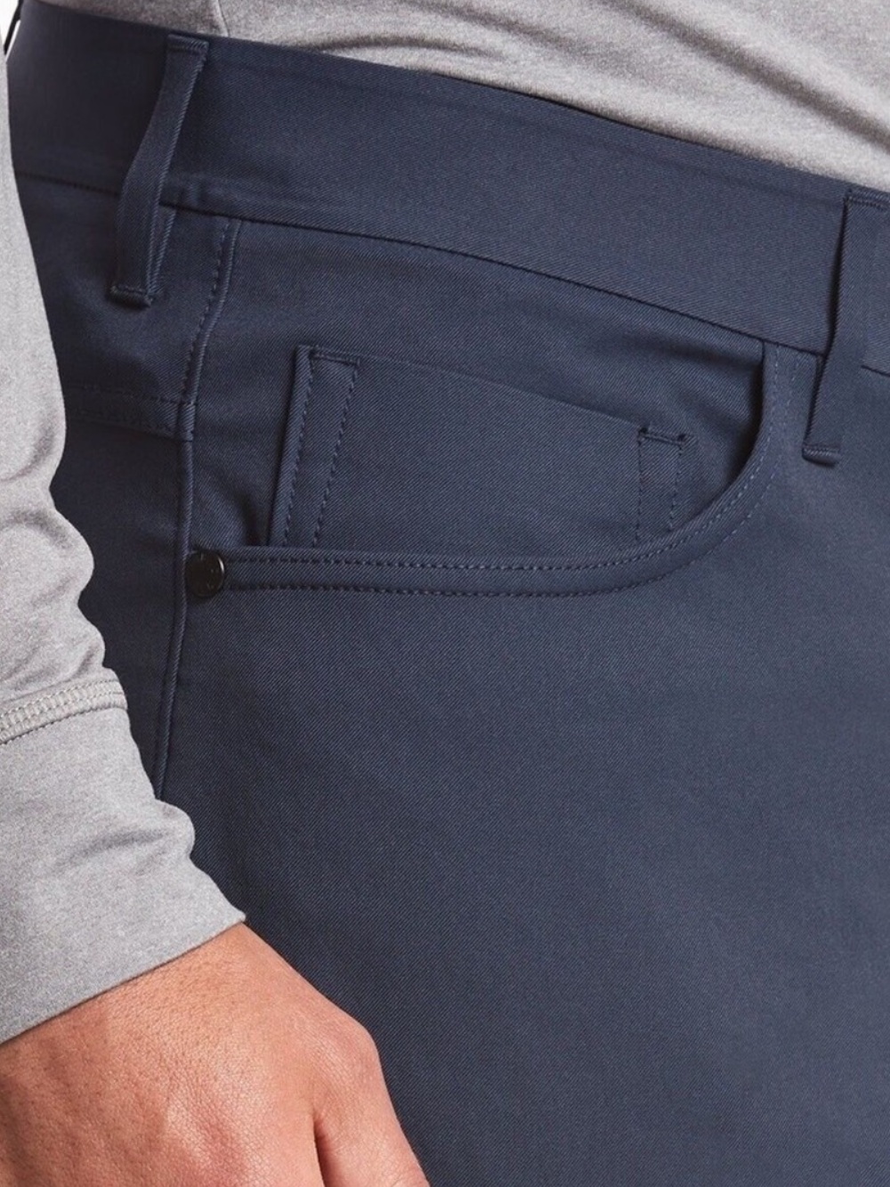 Public Rec Pants Men's 42x34 Workday Pant Navy Blue Golf Travel Work Comfy - Picture 3 of 12